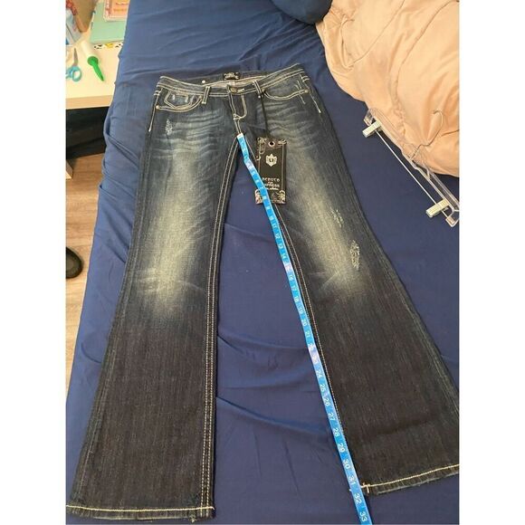 Express Y2K low rise boot cut jeans size 6 - Picture 7 of 9